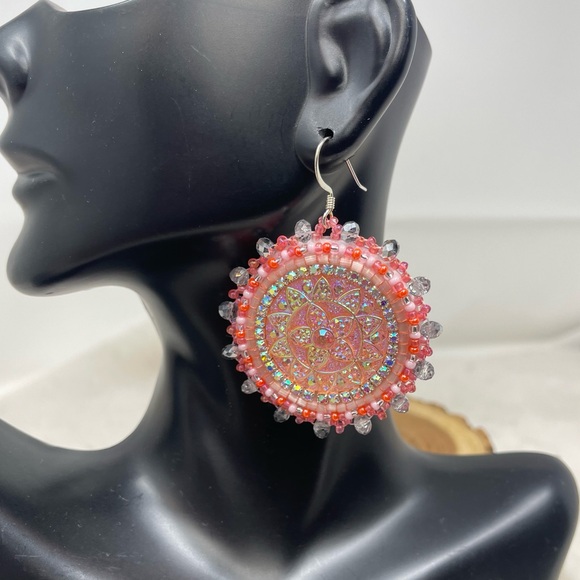 Beaded Native American Earrings - Picture 3 of 6